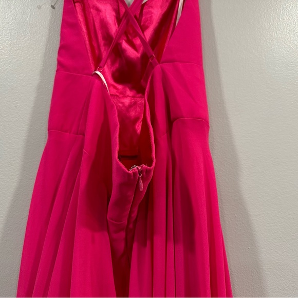 Lulu’s Dreamy Romance Pink Backless Maxi Dress Size M NWOT - Picture 7 of 10